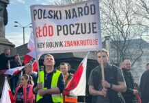 Protest rolników w Warszawie. Fot. Wojciech Jakóbik