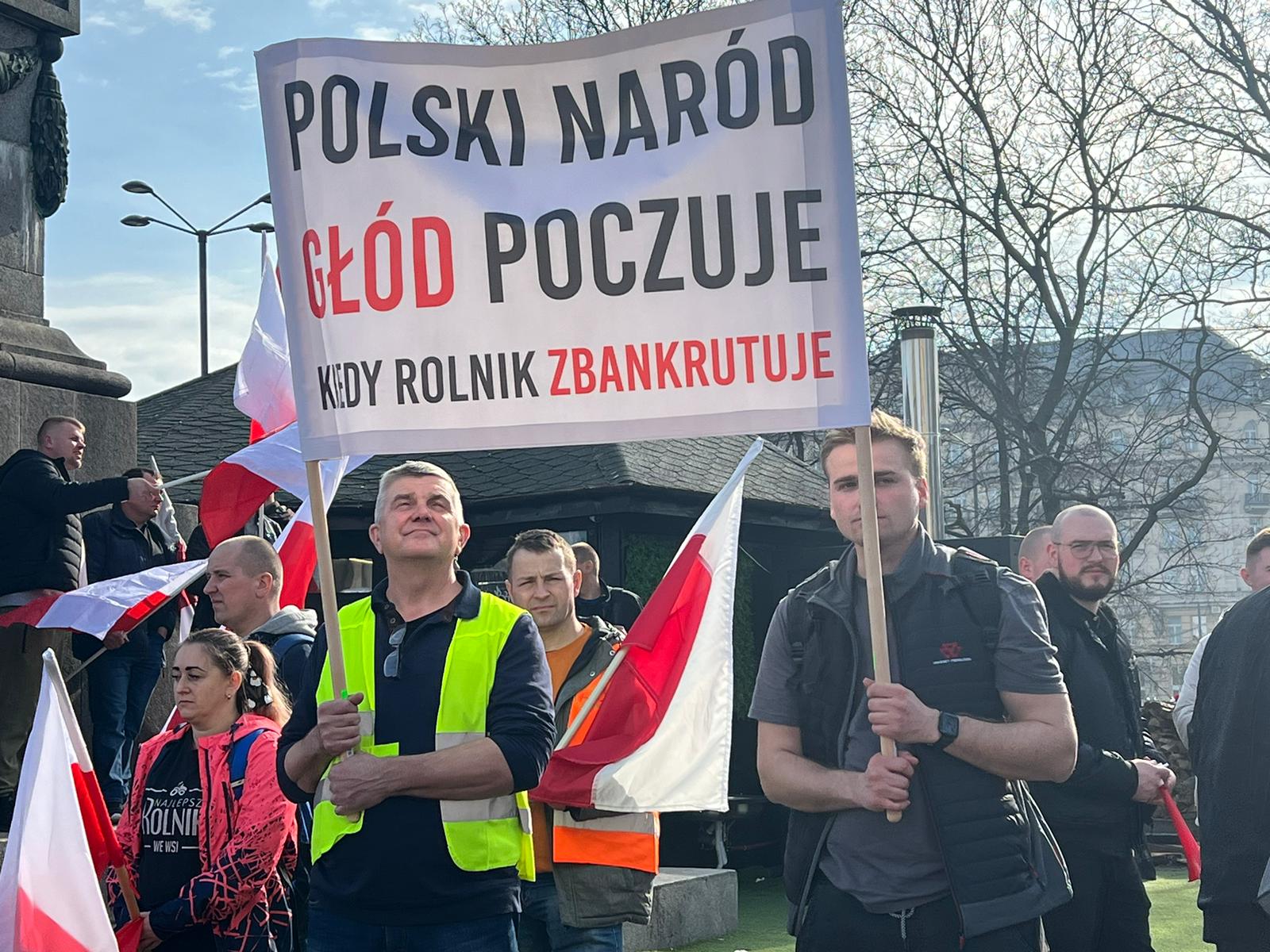 Protest rolników w Warszawie. Fot. Wojciech Jakóbik