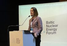 Wojewoda pomorska Beata Rutkiewicz podczas Baltic Nuclear Energy Forum. Fot. Wojciech Jakóbik