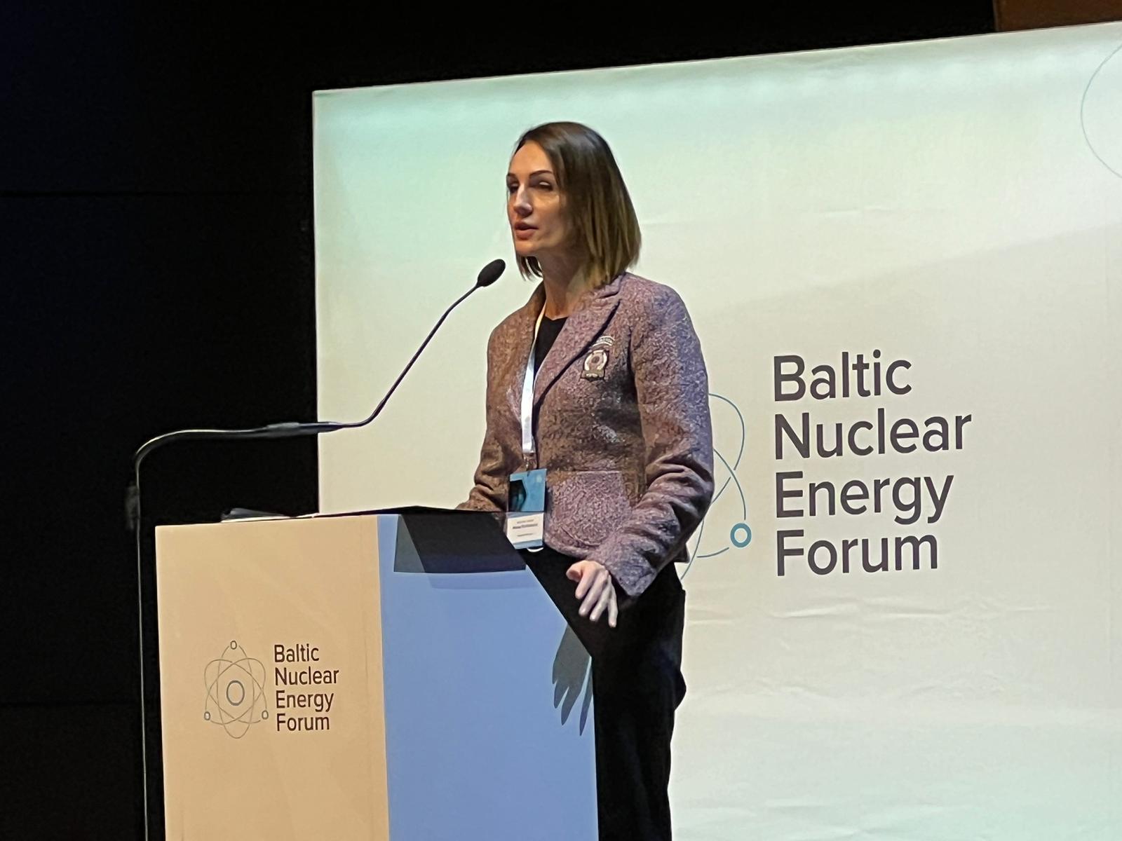 Wojewoda pomorska Beata Rutkiewicz podczas Baltic Nuclear Energy Forum. Fot. Wojciech Jakóbik