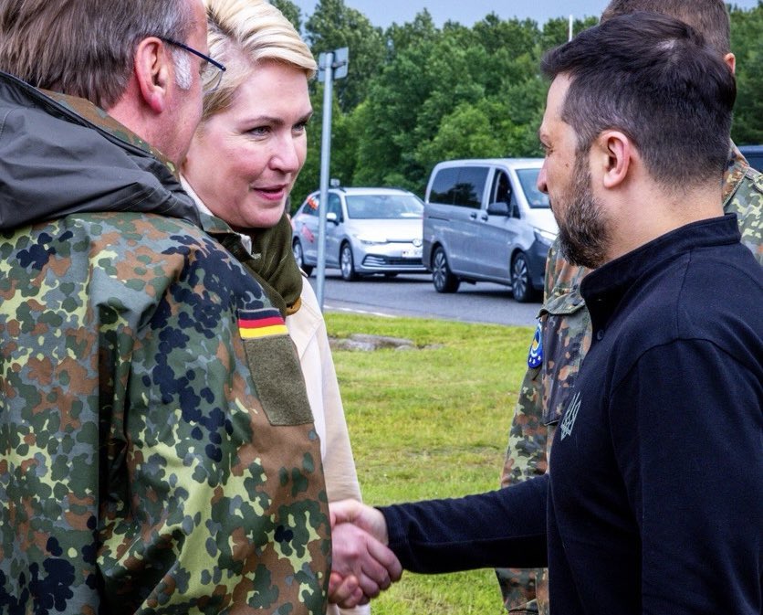 Manuela Schwesig i Wołodymyr Zełeński. Fot. Twitter.