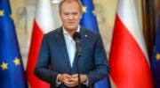 Premier Donald Tusk na konferencji