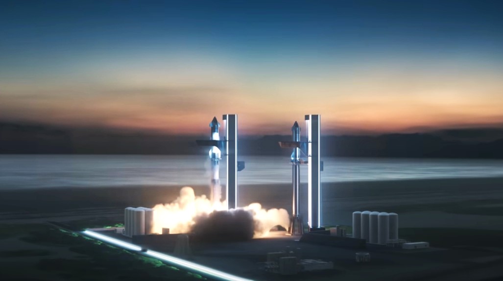 Start rakiety Starship firmy Space X