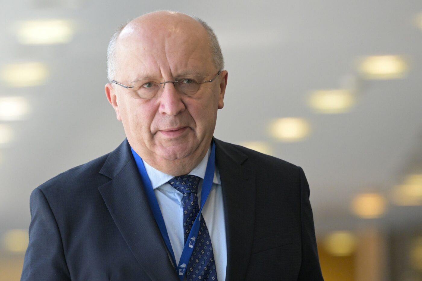Komisarz Unii Europejskiej ds. obronności Andrius Kubilius / Fot: John Thys / Pool Photo via AP