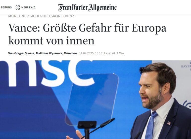 Echa słów wiceprezydenta USA J.D. Vance’a w europejskich mediach