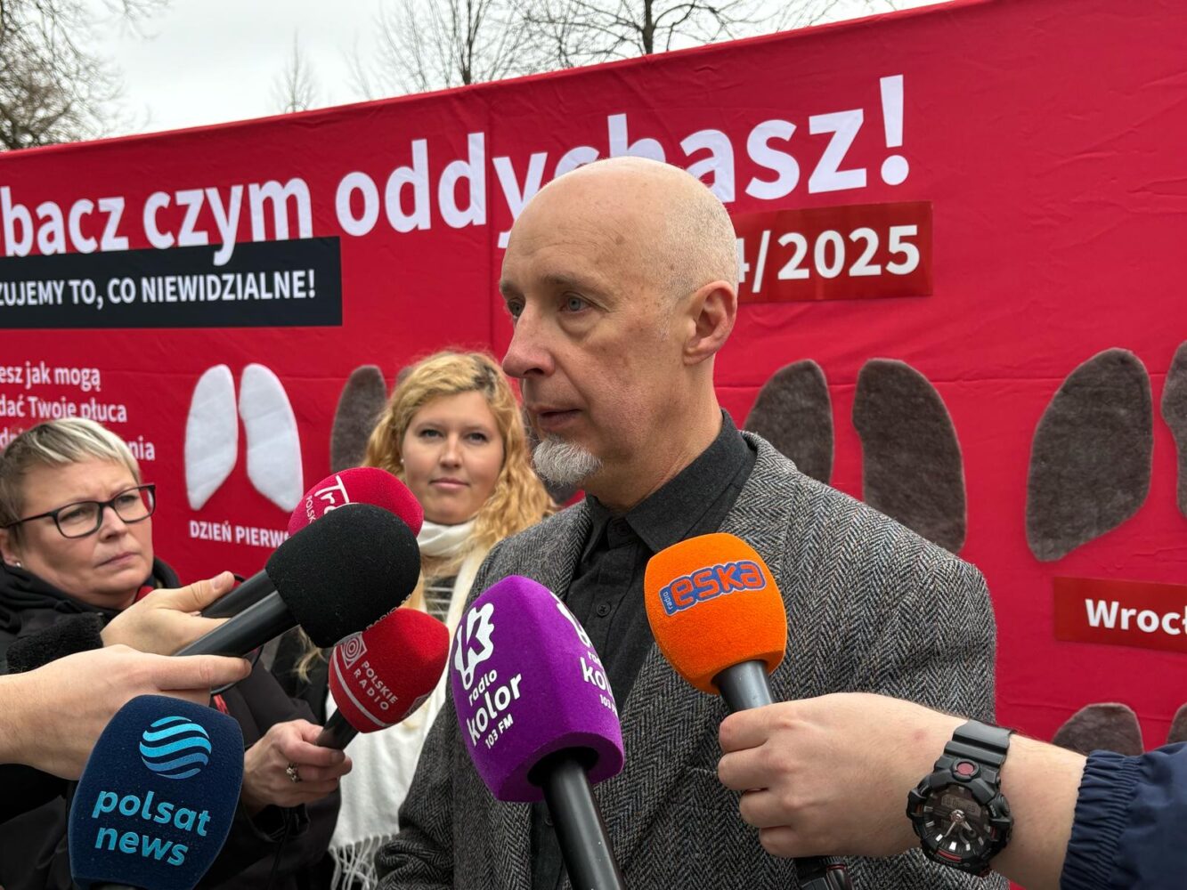 Piotr Siergiej, rzecznik Polskiego Alarmu Smogowego. Fot. Jędrzej Stachura