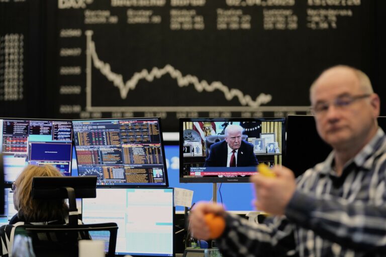 Giełdy w Europie pikują, największe straty w Niemczech. WIG20 też w dół. To efekt ceł Trumpa