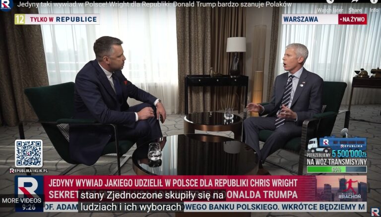 Sekretarz stanu USA: Gaz ziemny i energia jądrowa to dziś najbardziej niezawodne źródła energii