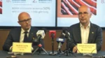 Prezes KGHM Andrzej Szydło i Robert Kropiwnicki, sekretarz stanu w ministerstwie aktywów państwowych. Fot. KGHM