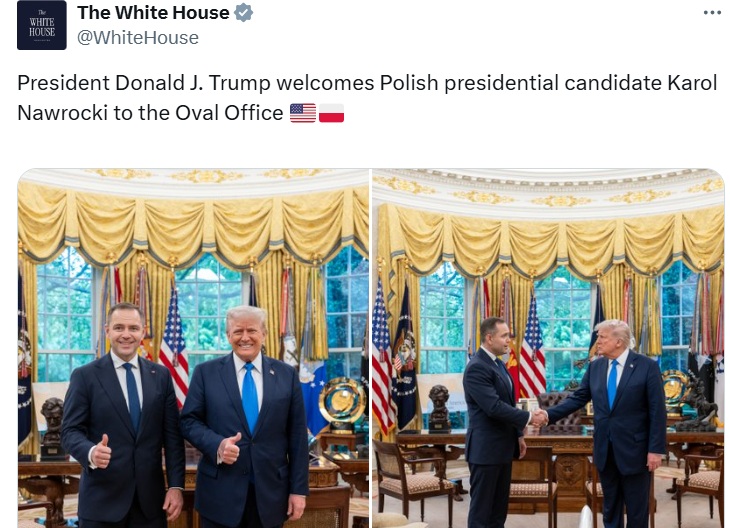 Trump do Nawrockiego: You will win – Wygrasz