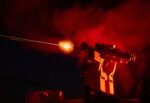 Wieżyczka Sky Sentinel podczas strzelania. Zdjęcie: United24 | Mykyta Shandyba