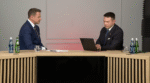 Rafał Trzaskowski i Sławomir Mentzen foto: Screen z YouYube MENTZEN GRILLUJE: Rafał Trzaskowski