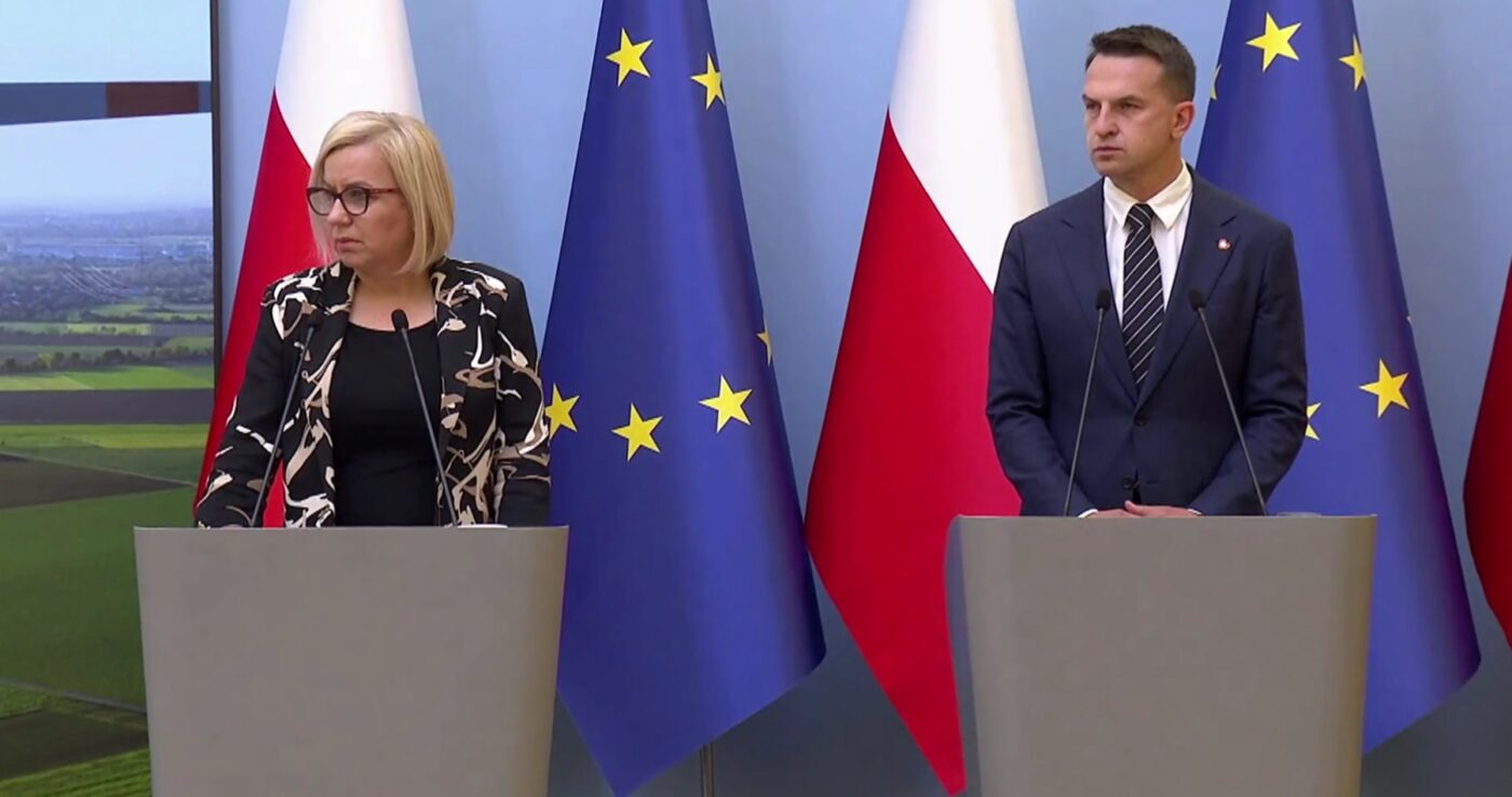 Konferencja ministerstwa klimatu i środowiska. Fot. Jędrzej Stachura