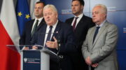 Minister rolnictwa i rozwoju wsi Czesław Siekierski oraz wiceministrowie rolnictwa i rozwoju wsi: Jacek Czerniak, Adam Nowak i Stefan Krajewski foto: PAP/Szymon Pulcyn
