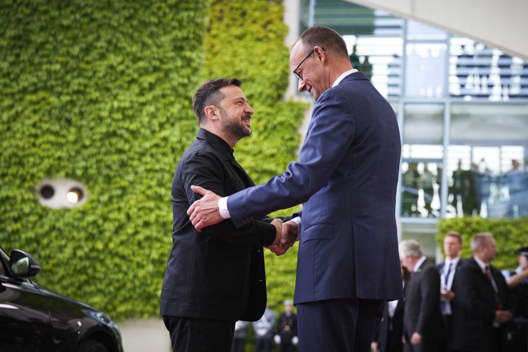 Prezydent Ukrainy Wołodymyr Zełenski i kanclerz Niemiec Friedrich Merz, foto: president.gov.ua