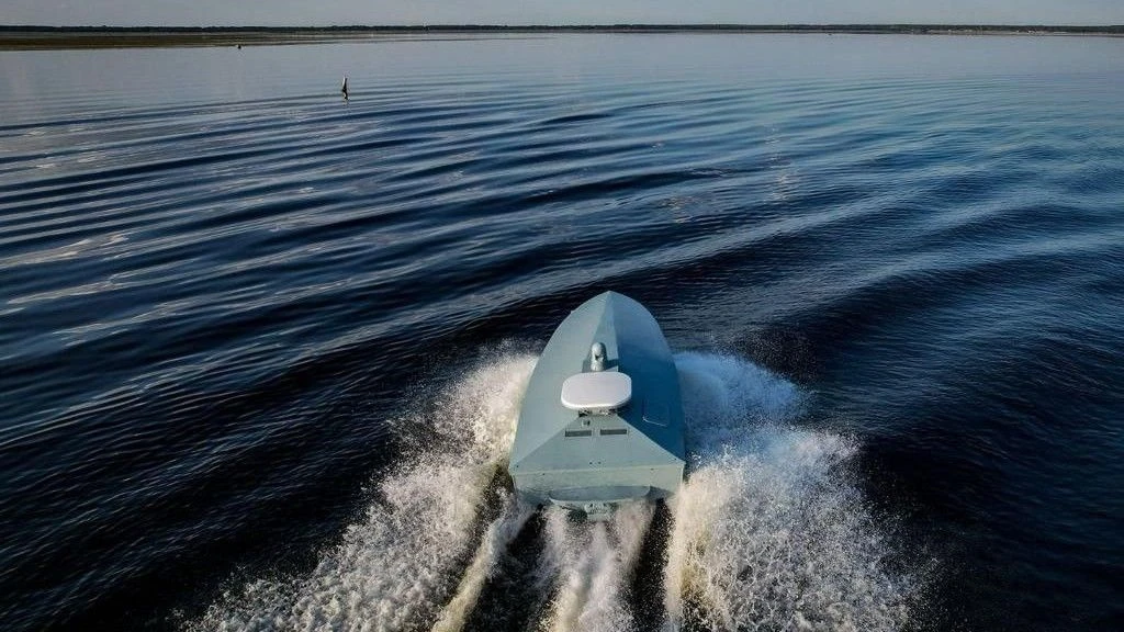 Dron nawodny Kozak Mamai może się poruszać z prędkością 110 km/h Autor. Ukraińskie służby bezpieczeństwa