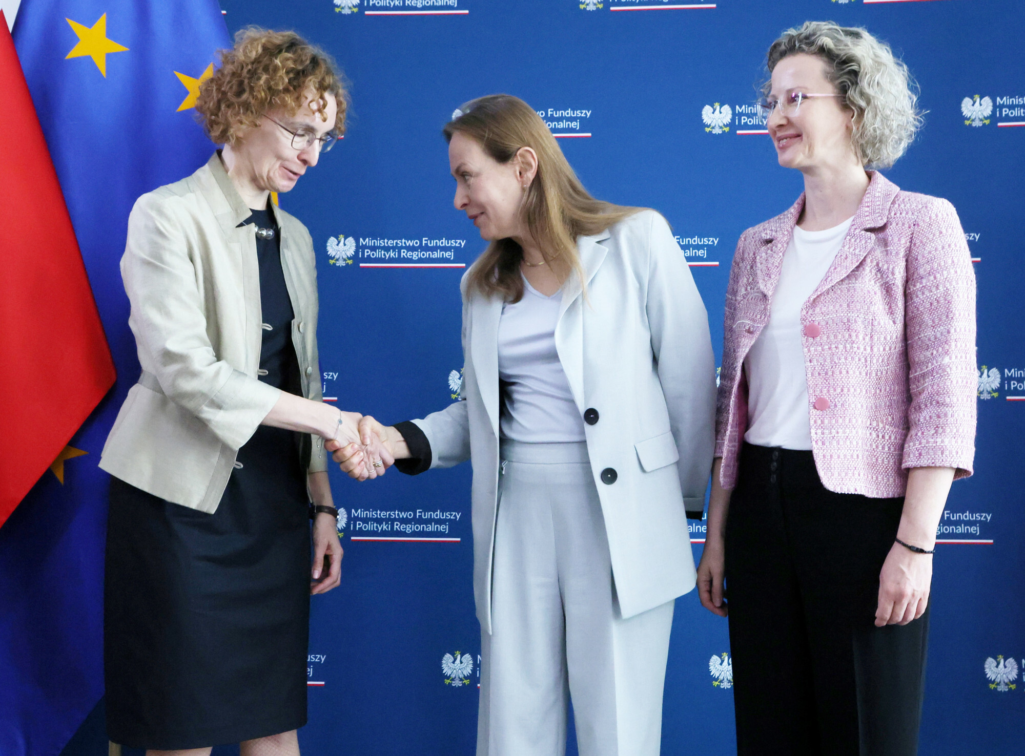 Katarzyna Duber-Stachurska, Katarzyna Pelczynska-Nalecz oraz ustepujaca prezeska PARP Joanna Zembaczynska-Swiatek, Fot. Adam Burakowski/East News, Warszawa, 17.05.2024.
