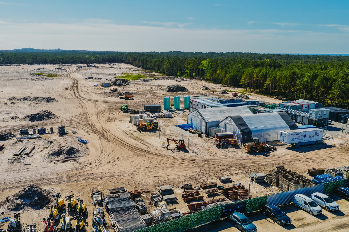 Plac budowy pierwszej polskiej elektrowni jądrowej na Pomorzu. Fot. PEJ