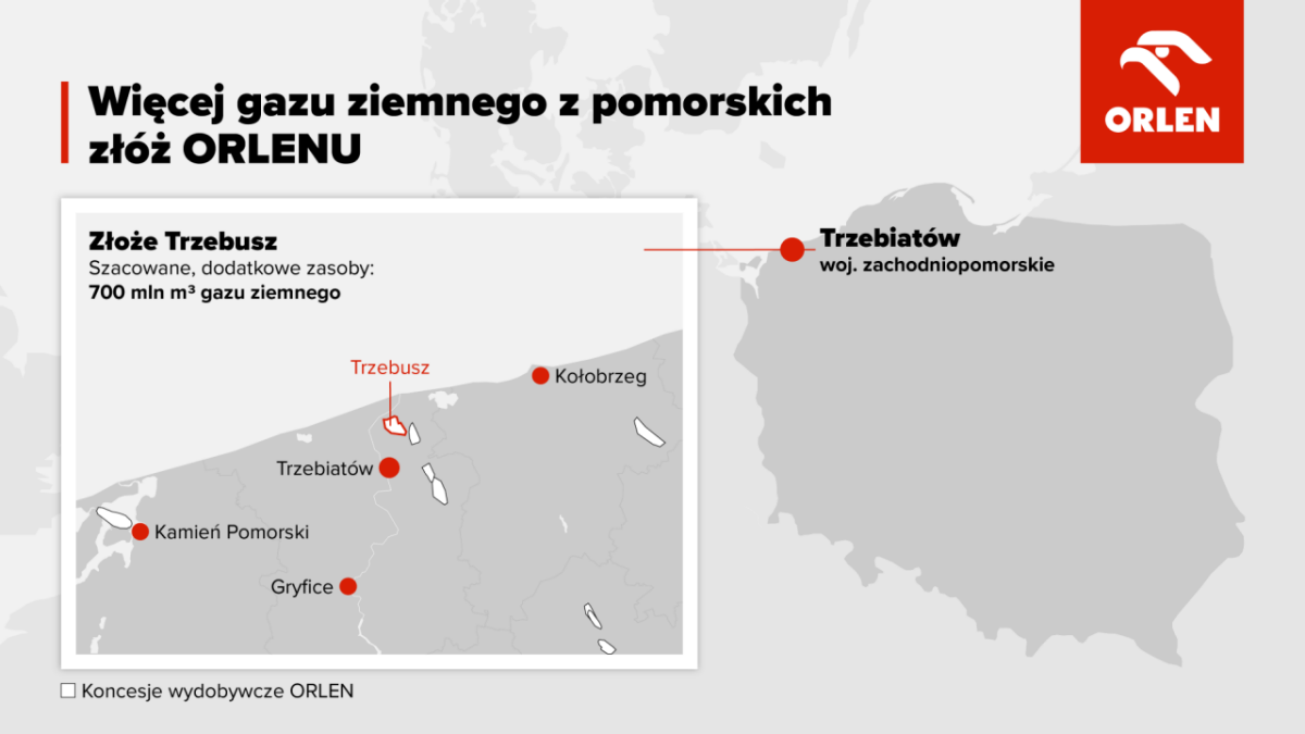Koncesje wydobywcze Orlenu. Grafika: Grupa Orlen