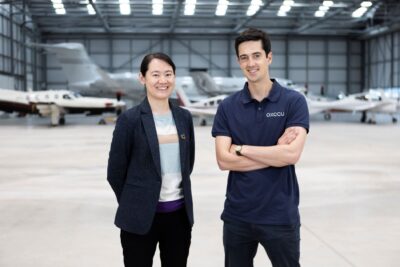 Przedstawiciele brytyjskiego startupu OXCCU. Fot. Orlen