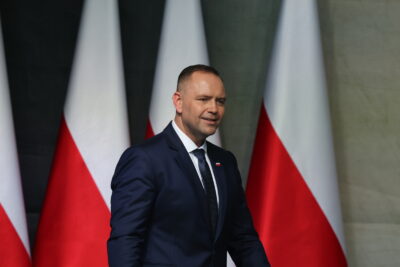 Prezydent RP Karol Nawrocki na razie nie powiedział "nie" wyższemu CIT od banków .foto PAP/Marian Zubrzycki