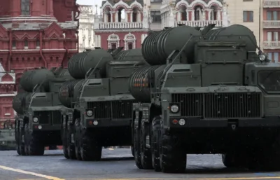 Elementy systemu S-400 Trumf Fot. YURI KOCHETKOV/PAP/EPA