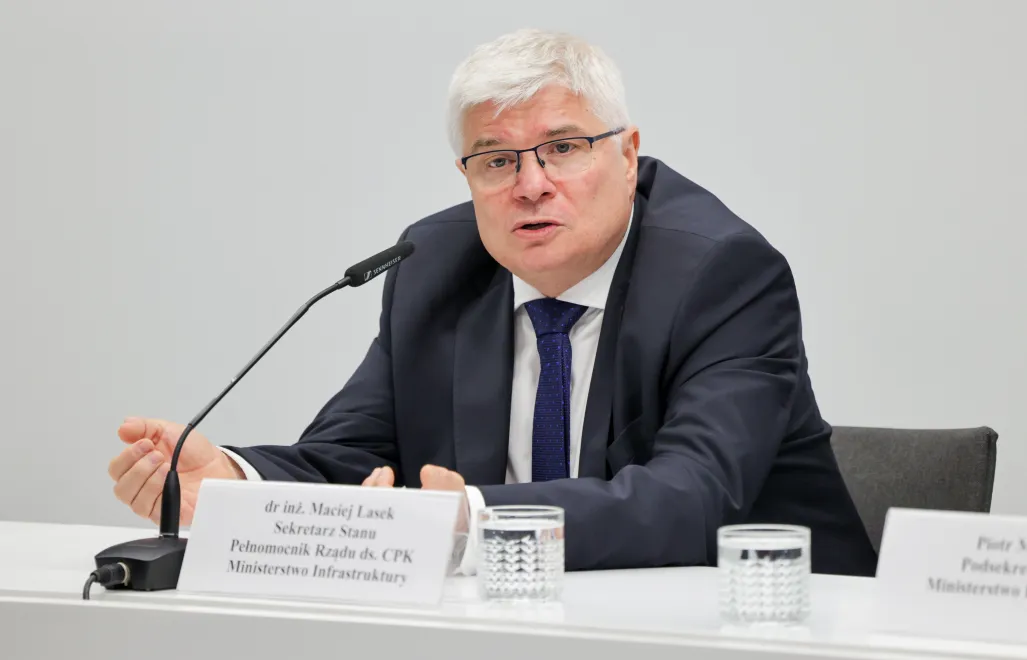 Pełnomocnik rządu ds. CPK Maciej Lasek. Fot. PAP/Szymon Pulcyn