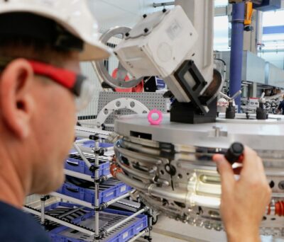 5000. moduł turbiny niskiego ciśnienia (LPT) do silnika Pratt & Whitney GTF PW1100G-JM. Zakład MTU Aero Engines Polska w Tajęcinie jest jedynym dostawcą turbiny niskiego ciśnienia do tego modelu silnika. Foto MTU Aero Engines