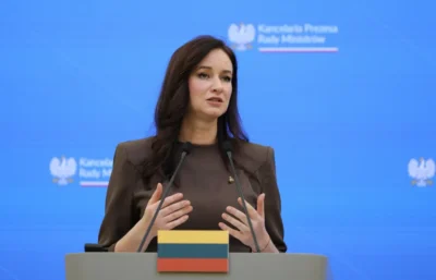 Inga Ruginiene. Fot. PAP/Paweł Supernak